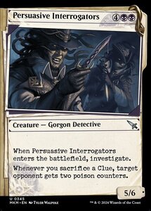 (345) MTG ■黒/英語版■ 《説き伏せる尋問者/Persuasive Interrogators》▲ショーケース▲ カルロフ邸殺人事件 MKM 黒U