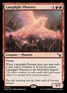 (137) MTG ■赤/英語版■ 《ランプ光のフェニックス/Lamplight Phoenix》★FOIL★ カルロフ邸殺人事件 MKM 赤R