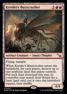 (136) MTG ■赤/英語版■ 《クレンコの轟音砕き/Krenko's Buzzcrusher》★FOIL★ カルロフ邸殺人事件 MKM 赤R