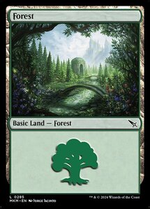 (285) MTG ■土地/英語版■ 《森/Forest》カルロフ邸殺人事件 MKM 土地