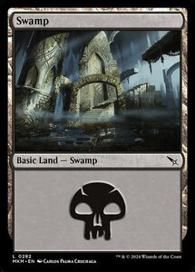 (282) MTG ■土地/英語版■ 《沼/Swamp》カルロフ邸殺人事件 MKM 土地