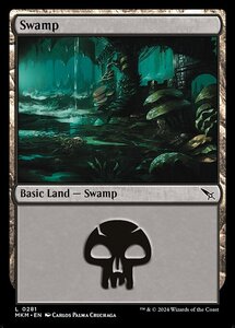 (281) MTG ■土地/英語版■ 《沼/Swamp》カルロフ邸殺人事件 MKM 土地