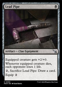 (090) MTG ■黒/英語版■ 《鉛パイプ/Lead Pipe》カルロフ邸殺人事件 MKM 黒U