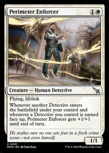 (031) MTG ■白/英語版■ 《捜査線の執行者/Perimeter Enforcer》カルロフ邸殺人事件 MKM 白U