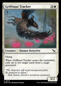 (017) MTG ■白/英語版■ 《グリフィン乗りの追跡者/Griffnaut Tracker》カルロフ邸殺人事件 MKM 白C