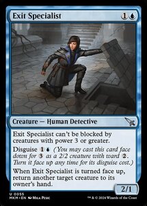 (055) MTG ■青/英語版■ 《脱出の名人/Exit Specialist》カルロフ邸殺人事件 MKM 青U