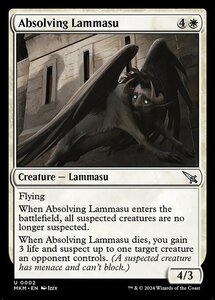 (002) MTG ■白/英語版■ 《赦免するラマスー/Absolving Lammasu》★FOIL★ カルロフ邸殺人事件 MKM 白U