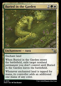 (191) MTG ■金/英語版■ 《庭園への埋設/Buried in the Garden》★FOIL★ カルロフ邸殺人事件 MKM 金U