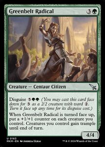 (163) MTG ■緑/英語版■ 《緑地帯の急進派/Greenbelt Radical》★FOIL★ カルロフ邸殺人事件 MKM 緑U