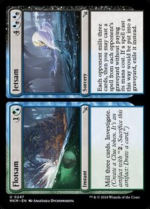 (247) MTG ■金/英語版■ 《浮き荷+捨て荷/Flotsam+Jetsam》★FOIL★ カルロフ邸殺人事件 MKM 分U