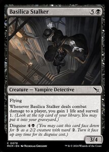 (078) MTG ■黒/英語版■ 《聖堂の追跡者/Basilica Stalker》★FOIL★ カルロフ邸殺人事件 MKM 黒C