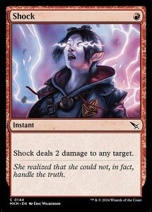 (144) MTG ■赤/英語版■ 《ショック/Shock》★FOIL★ カルロフ邸殺人事件 MKM 赤C