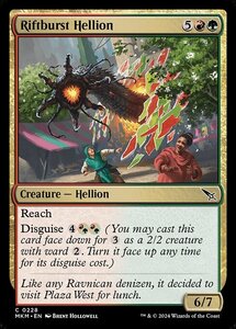 (228) MTG ■金/英語版■ 《裂け目破りのヘリオン/Riftburst Hellion》★FOIL★ カルロフ邸殺人事件 MKM 金C