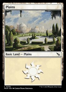 (278) MTG ■土地/英語版■ 《平地/Plains》★FOIL★ カルロフ邸殺人事件 MKM 土地