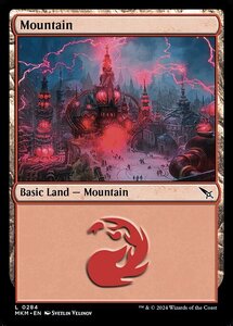 (284) MTG ■土地/英語版■ 《山/Mountain》★FOIL★ カルロフ邸殺人事件 MKM 土地