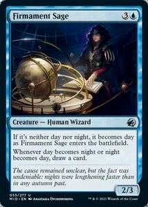 MTG ■青/英語版■ 《天空の賢者/Firmament Sage》イニストラード真夜中の狩り MID