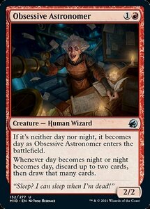 MTG ■赤/英語版■ 《偏執的な天文学者/Obsessive Astronomer》イニストラード真夜中の狩り MID