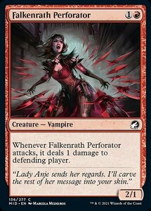 MTG ■赤/英語版■ 《ファルケンラスの打ち抜く者/Falkenrath Perforator》イニストラード真夜中の狩り MID