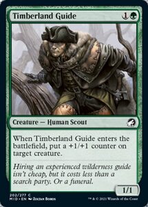 MTG ■緑/英語版■ 《森林地の先達/Timberland Guide》イニストラード真夜中の狩り MID