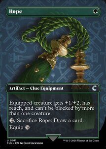 (011) MTG ■緑/英語版■ 《ロープ/Rope》▲拡張アート▲ カルロフ邸殺人事件：Clue Edition CLU 緑U