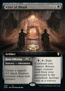 MTG ■黒/英語版■ 《ベハルの祭壇/Altar of Bhaal》▲拡張アート▲ 統率者レジェンズ：バルダーズゲートの戦い CLB