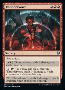 MTG ■赤/英語版■ 《サンダーウェイヴ/Thunderwave》★FOIL★ 統率者レジェンズ：バルダーズゲートの戦い CLB