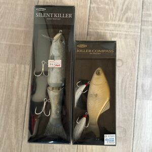 deps SILENT KILLER 175 DEADLY TROUT BAIT #15 ボラ / KILLER COMPASS SIDE WALK BAIT #01 キンブナ　釣具　2個まとめ売り