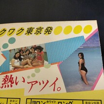 ヨロン　旅行パンフレット　切抜き　表紙1枚と2枚4P キャンギャル　水着　キャンペーンガール_画像3