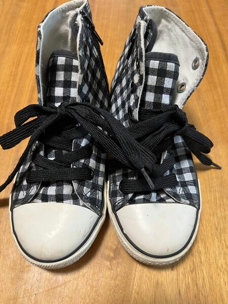 スニーカー 20cm キッズ 子供 COMME CA ISM コムサ ハイカット CONVERSE風