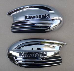 送料無料　KAWASAKI純正　タンク用エンブレム左右セット　56051-1996　　W400かW650用かと　カワサキ　黒