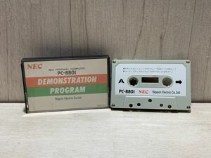 NEC　PC-8801　DEMONSTRATION　PROGRAM　カセットテープ　レトロパソコン