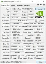 GIGABYTE AORUS NVIDIA GeForce RTX2070 Super 8GB 動作確認済み_画像7