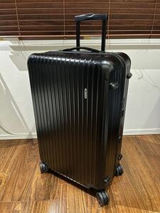 【極美品】リモワ RIMOWA スーツケース 黒 サルサ SALSA 87L ギャランティーカード