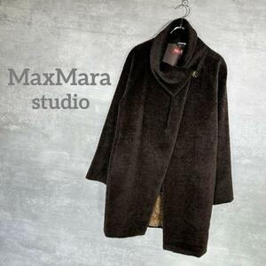 『MaxMara studio』 マックスマーラ (42) アルパカ混 コート