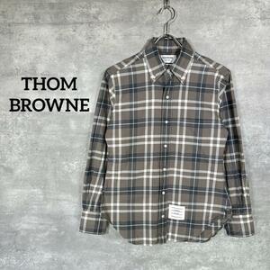 『THOM BROWNE.』 トムブラウン チェック柄 ボタンダウンシャツ