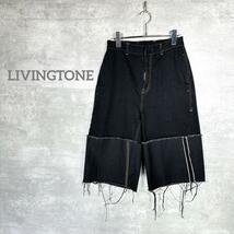 『LIVINGTONE』 リヴィントーン (38) デニムショートパンツ_画像1