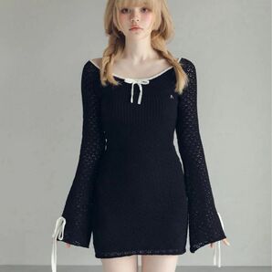 Lily crochet mini dress