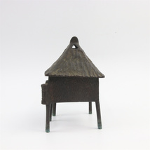 0020 時代物 古銅 葛屋 銅香炉 約H15cm 葛屋形 香炉 高麗 日本 中国 古美術 _画像2