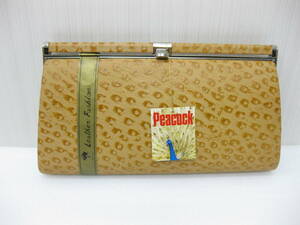  unused pi- cook leather clutch bag Camel series kjak leather *⑥ a