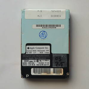 Apple Internal HDD Firmware 1993 80MB 2.5inch SCSI 17mm OS7.5 要修復