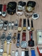 １円-SEIKO/TISSOT/RADO/ORIENT/BBG-SHOCK-PROTREK/CASIO/CITIZEN/FOSSIL/MARC JACOB/SWATCH/DIESELその他腕時計まとめ売り約160個以上_画像3