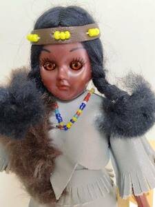 Carlson Dolls "Carlson" doll Native American n Indian doll sleep I USA