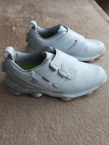 美品★FootJoy フットジョイ★ソフトスパイク ツアーアルファ ゴルフシューズ (25cm) ホワイト × ホワイト★BOA 55524J