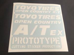 ◆OPEN COUNTRY（オープンカントリー）系ＰＲベースステッカー製作代行（出力サービス）◆TOYO TIRES トーヨータイヤ オプカン