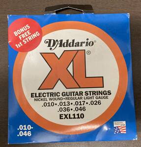 【未使用品】DA’ddario ダダリオ EXL110 エレキギター弦 XL ギター