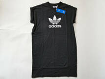 adidas 新品！アディカラー Tシャツワンピース M黒 送料無料 ルーズフィット_画像6