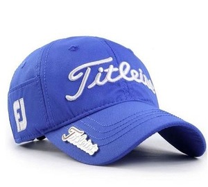 ◇新品　Titleist Cap タイトリスト キャップ （ブルー） 　フリーサイズ　マーカー付き　　サイドポケット　送料210円