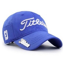 ◇新品　Titleist Cap タイトリスト キャップ （ブルー） 　フリーサイズ　マーカー付き　　サイドポケット　送料210円_画像1