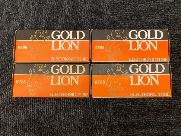 GOLD LION KT88 茶ベース 真空管 4本 ゴールドライオン