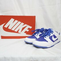 NIKE (28.5cm) DUNK LOW RETRO　RACER BLUE AND WHITE スニーカー ナイキ ダンクロー DD1391-401 I2-6_画像1